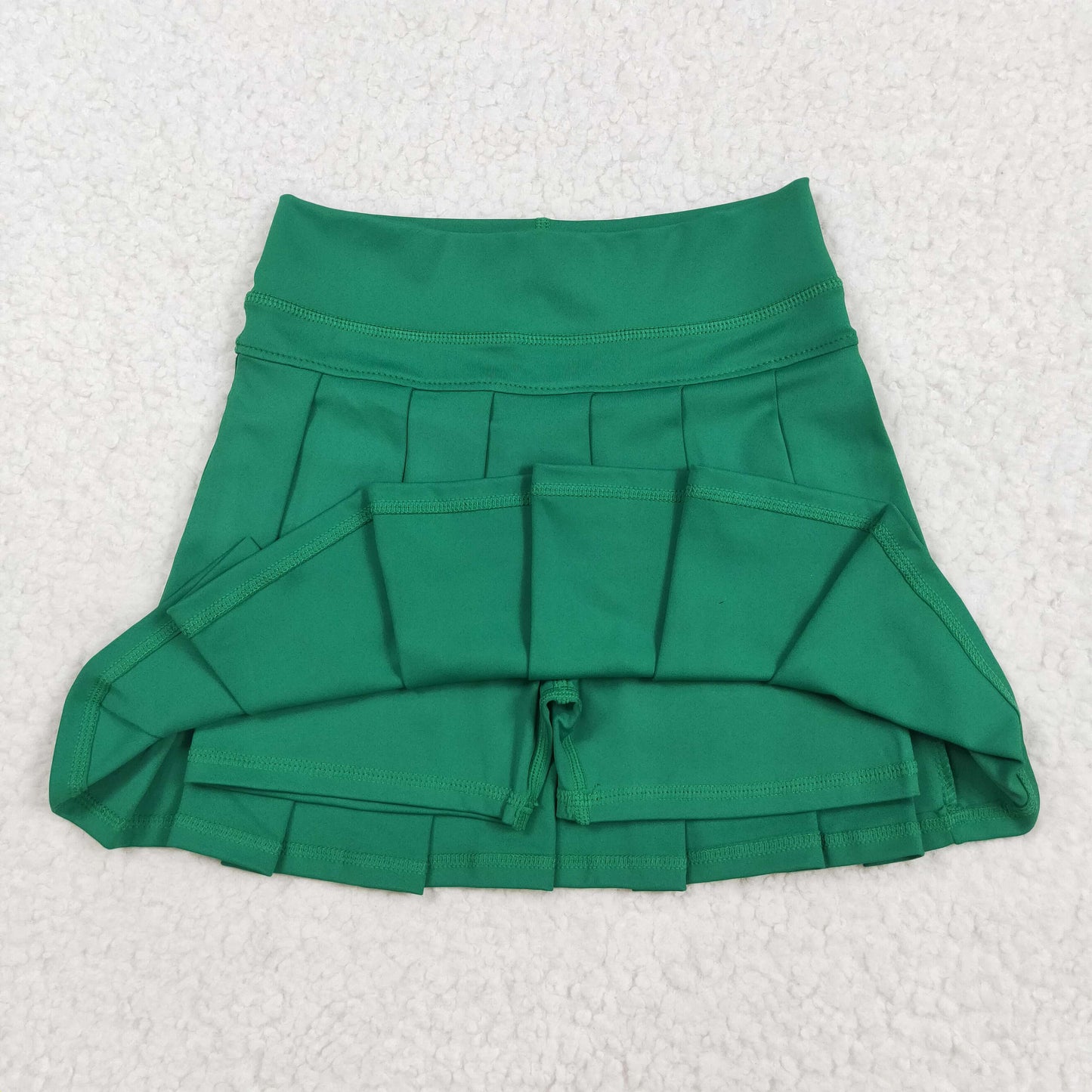 GLK0126 yoga green girl kids shorts Green Skort skirt 202508 RTS