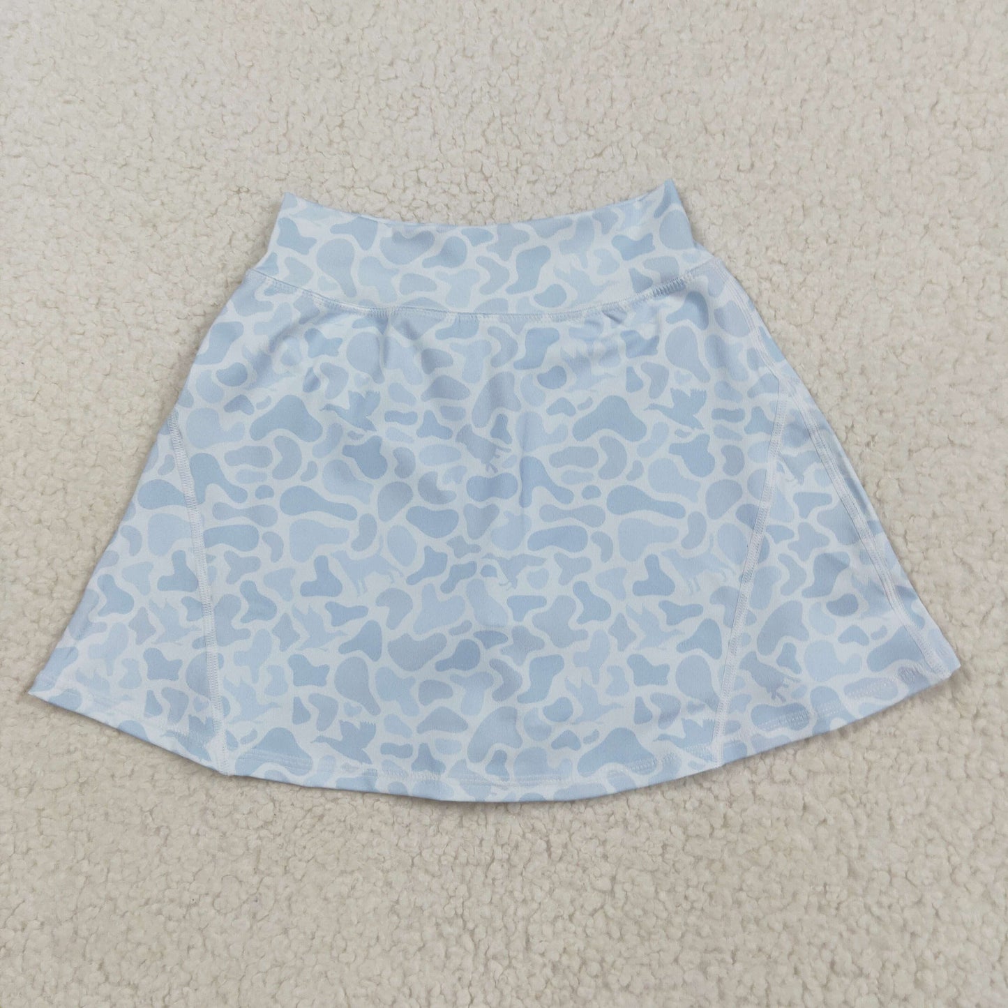 GLK0129 camo yoga kaki girl kids shorts skirt 202508 RTS