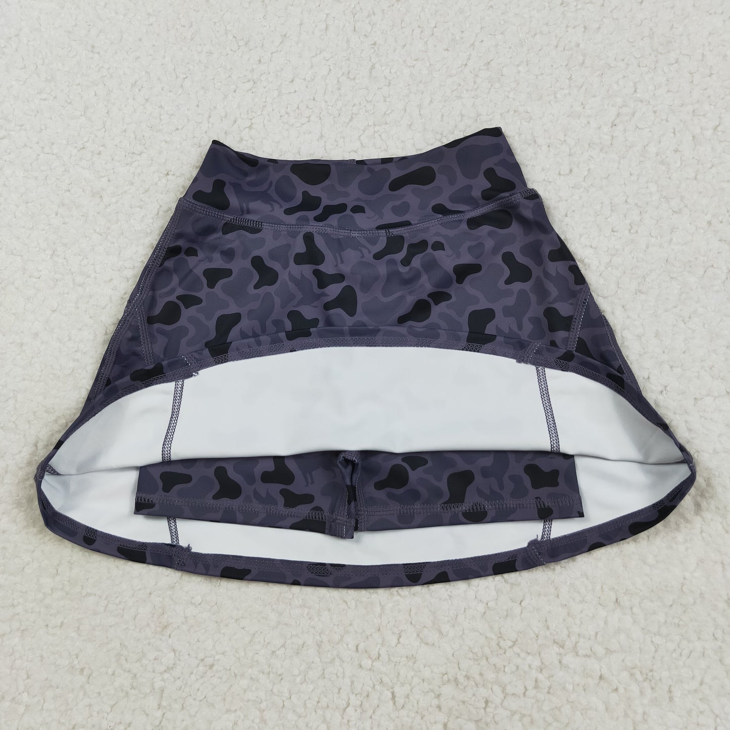 GLK0130 camo yoga girl kids shorts skirt 202508 RTS