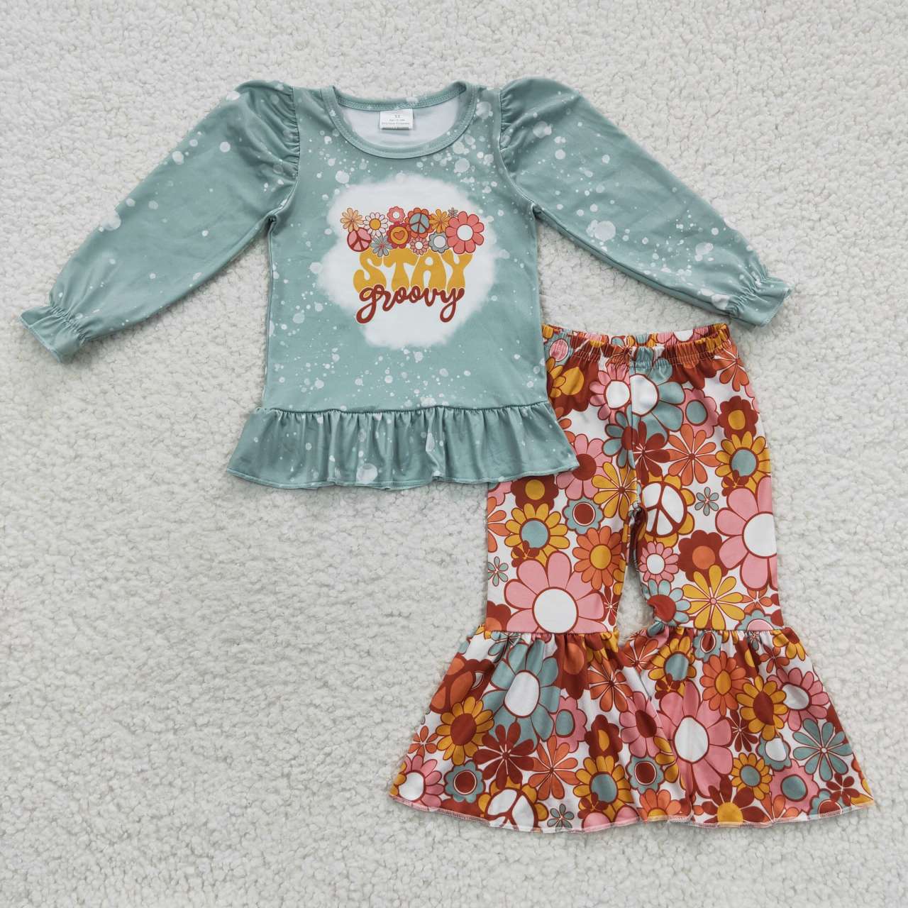 GLP0502 flower fall western long sleeve children boy girl outfit RTS 20230621