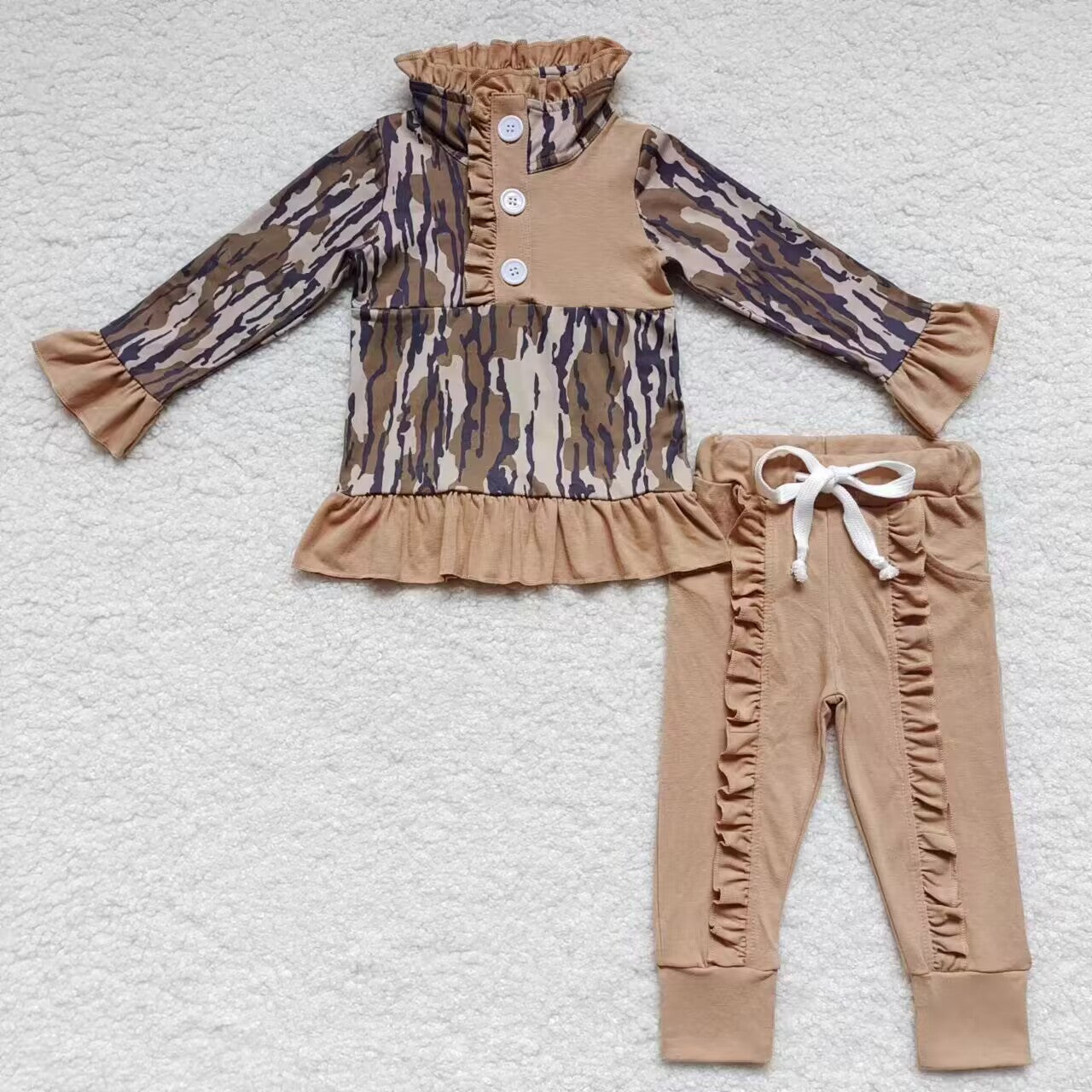 GLP0593 long sleeve camo children girl outfit 20230804  RTS