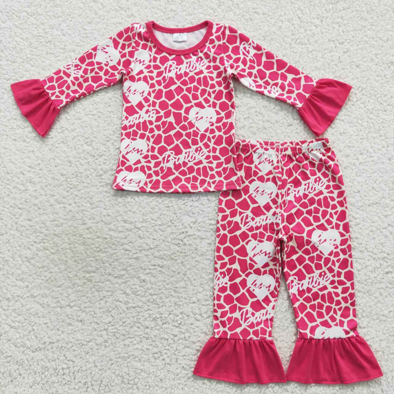 promotion RTS GLP0653 western barbie long sleeve children girl outfit pajamas RTS 202401