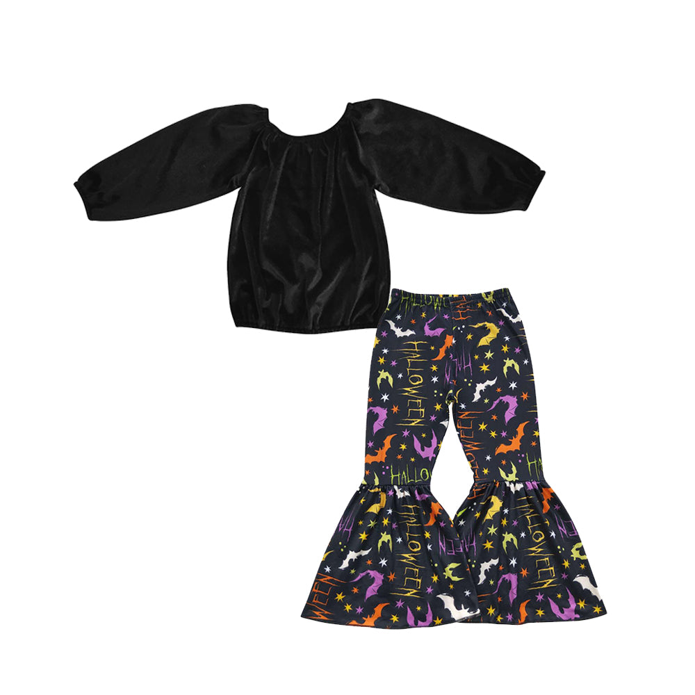 组合GLP0676 velvet top cartoon long sleeve witch halloween girl outfit 20230722 preorder