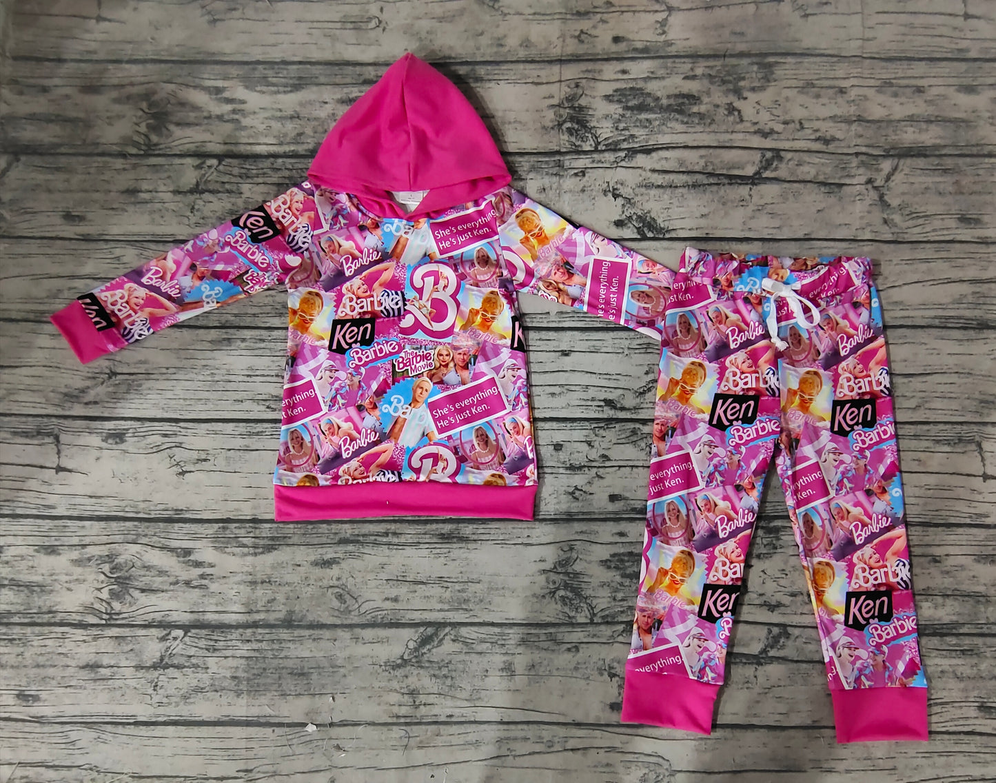 GLP0751 barbe long sleeve girl hot pink outfit preorder 20231003