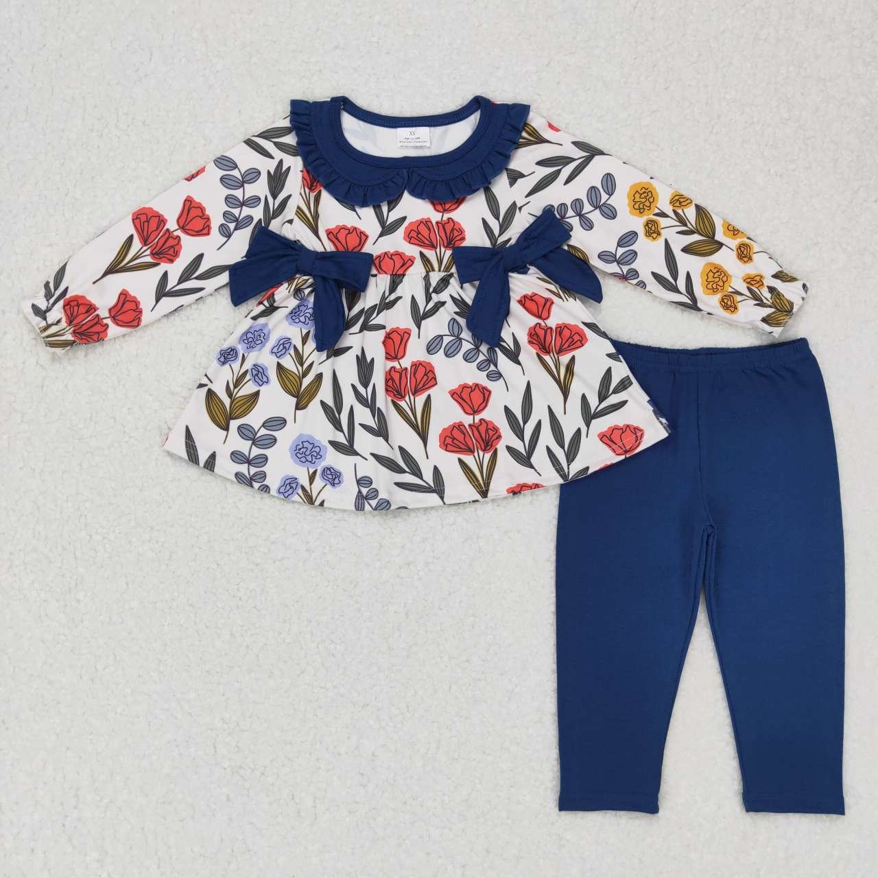 GLP0798 western flower long sleeve pants girl outfit 20231011 RTS