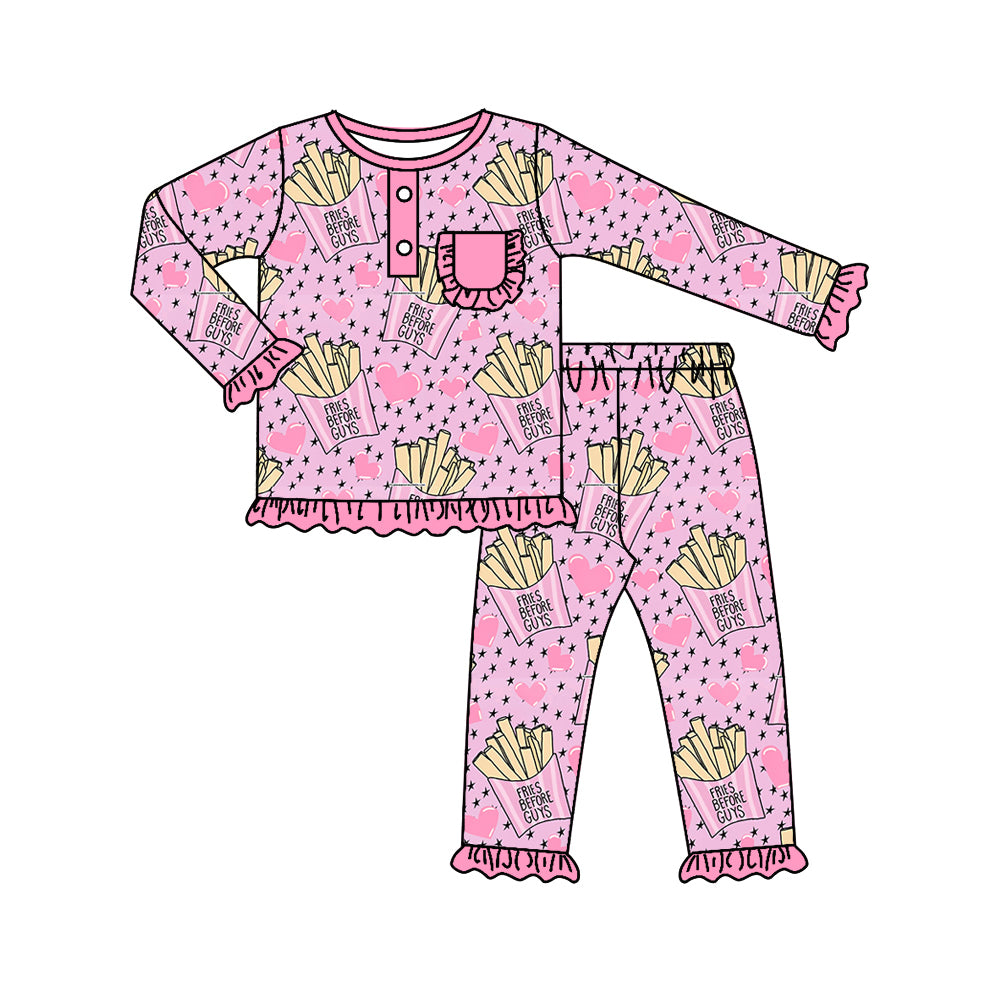 GLP0804 fires before guys long sleeve girl pink pajamas outfit preorder 20230904