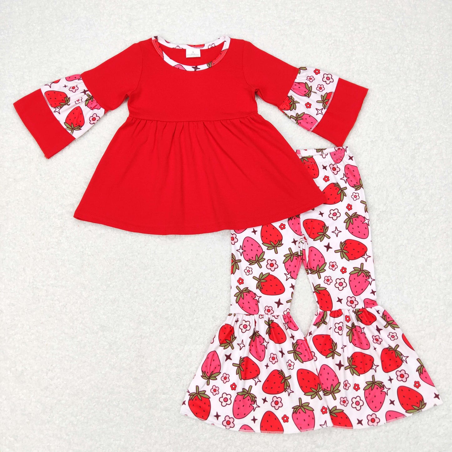 GLP0889 strawberry long sleeve girl outfit 20231104 RTS