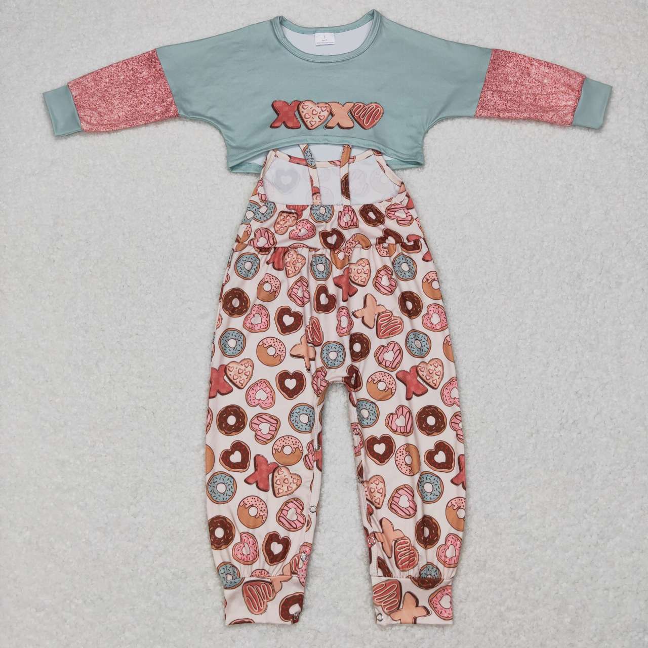 GLP0899 Valentine's day love overall Long Sleeve jumpsuit Girl outfit 20231030 RTS