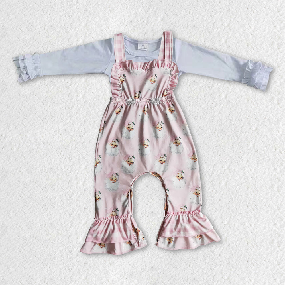 GLP0951组合 chirstimas santa overall Long Sleeve jumpsuit Girl outfit RTS 20231005