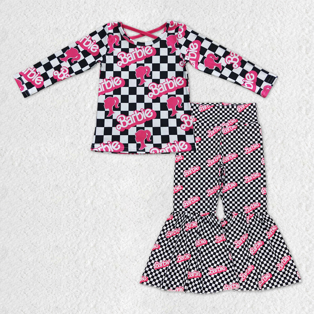 GLP0968 RTS barbie long sleeve kids girl outfit 20231012