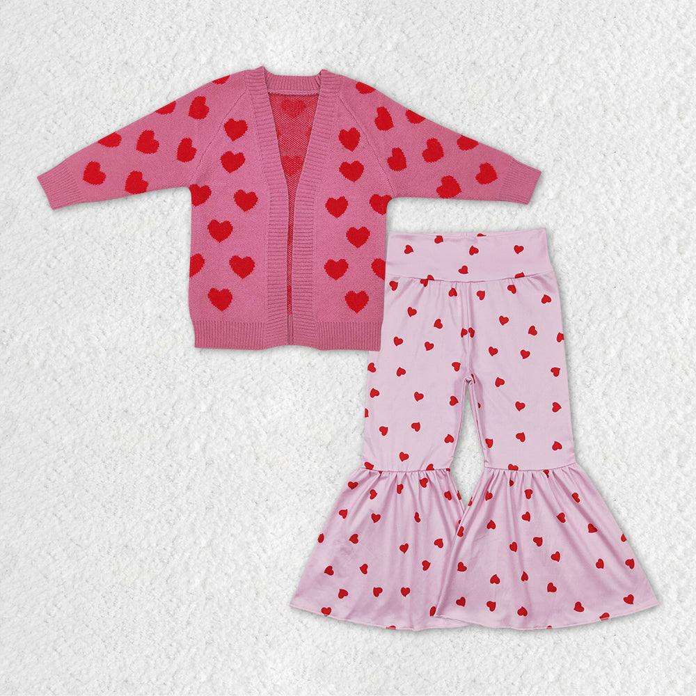 GLP1105 cardigan love valentines sweater bell bottom girl outfit 20231204 RTS