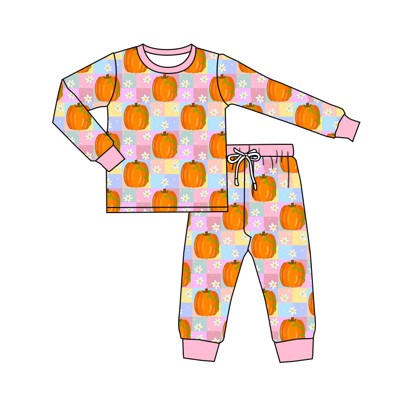 GLP1219 Halloween pumpkin preorder girl pajamas outfit 202405