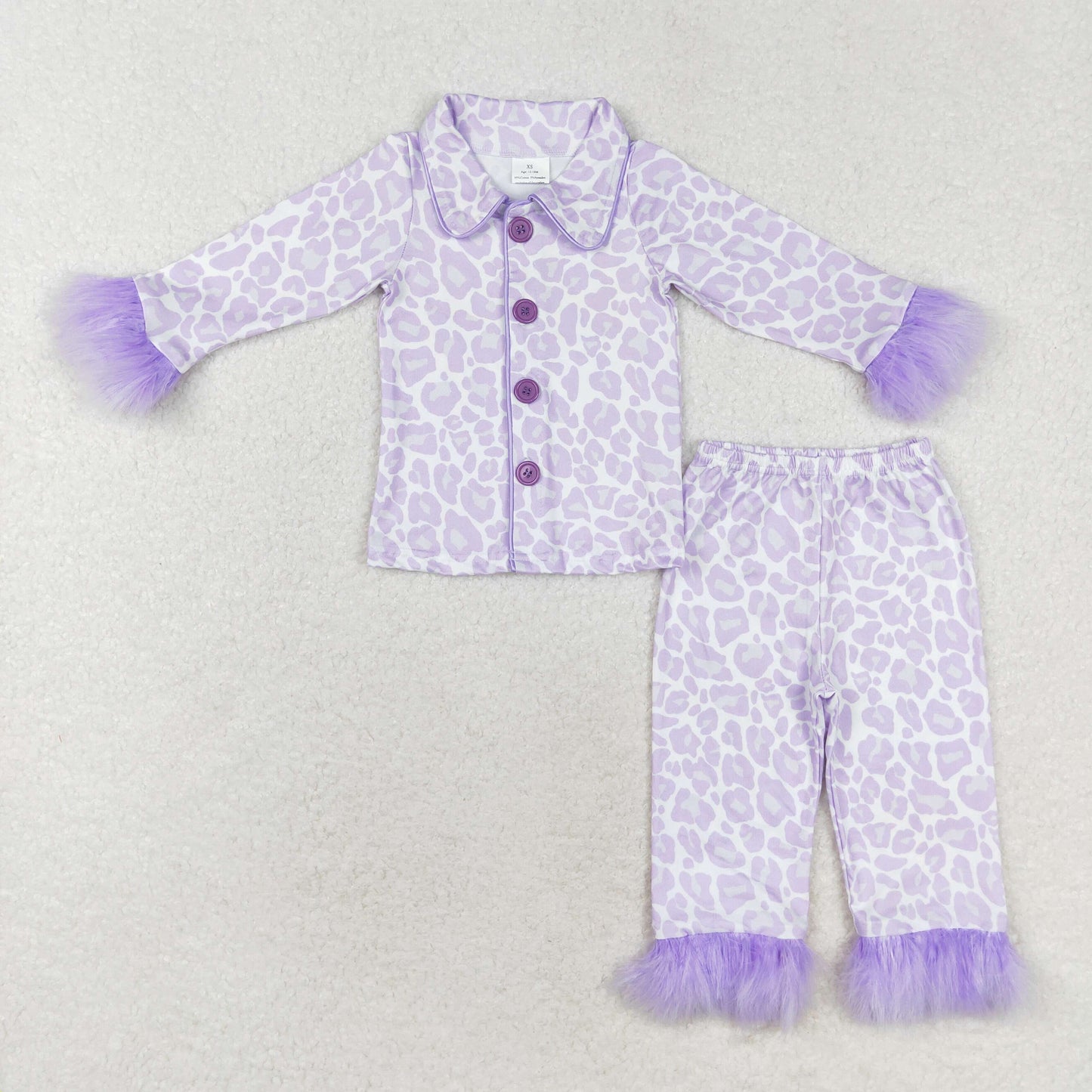 GLP1259 fluffy fur plush leopard purple girl outfit 202408 RTS