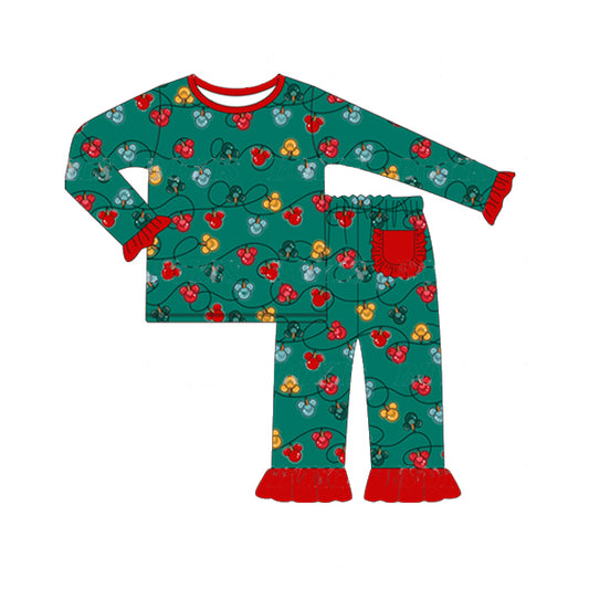 GLP1279 Christmas mouse light pajamas girl outfit preorder 202405(