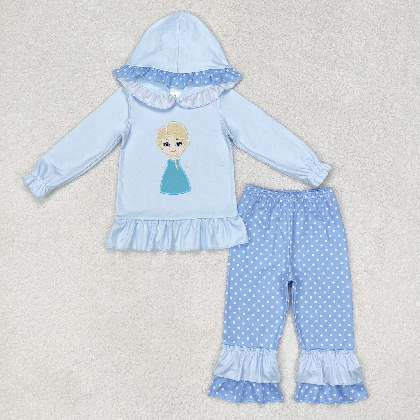 GLP1289 blue princess girl outfit 202407 RTS