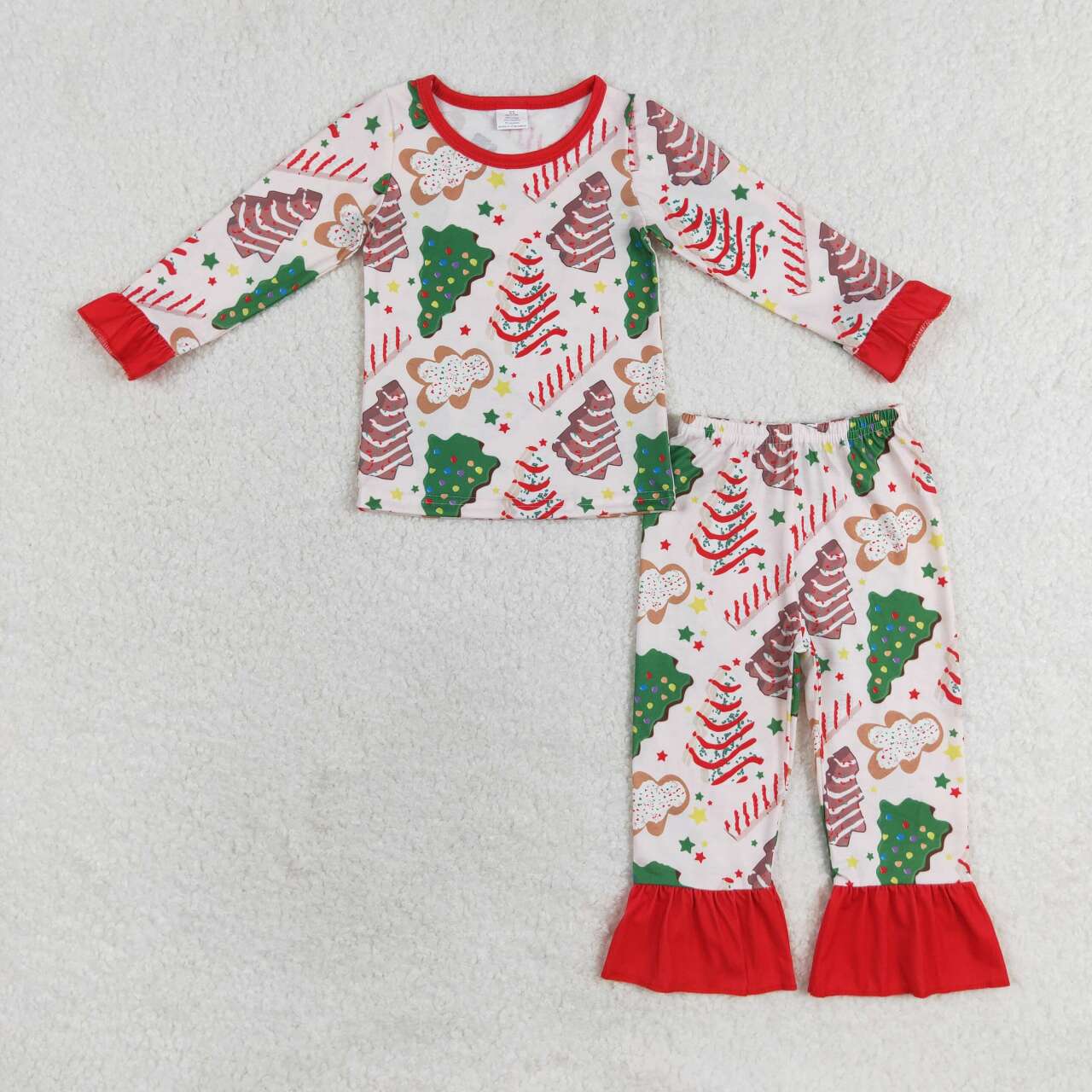 GLP1321 Bamboo Christmas tree gingerbread cake Bamboo girl outfit pajamas RTS 202407 siblingsibling