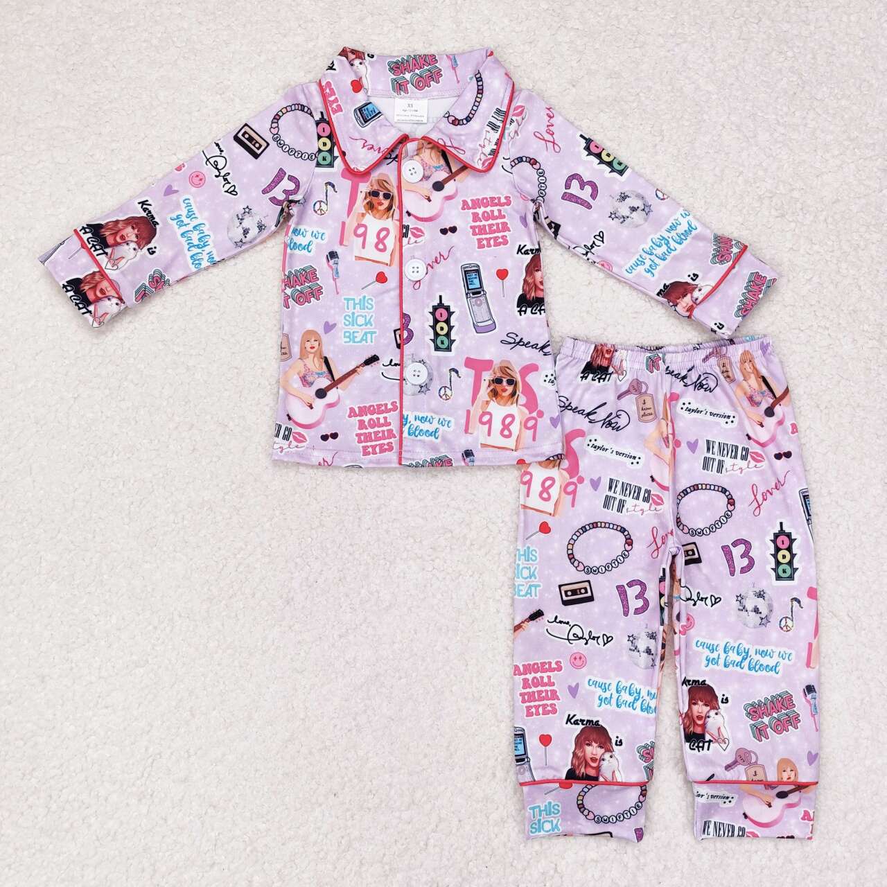 GLP1338 TS Taylor swift girl pajamas outfit RTS 202407 sibling