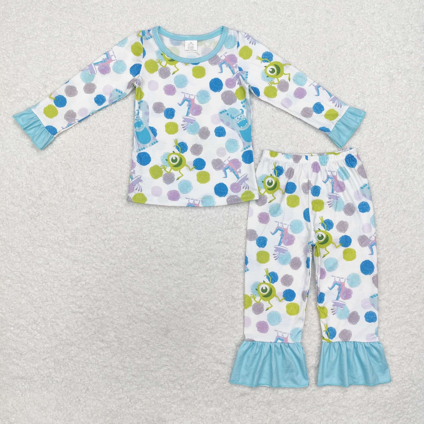 BAMBOO GLP1345 frog girl pajamas outfit 202408 sibling RTS