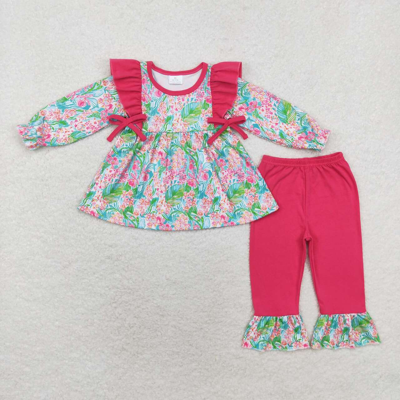 GLP1430 flower printing girl dress outfit 202408 RTS