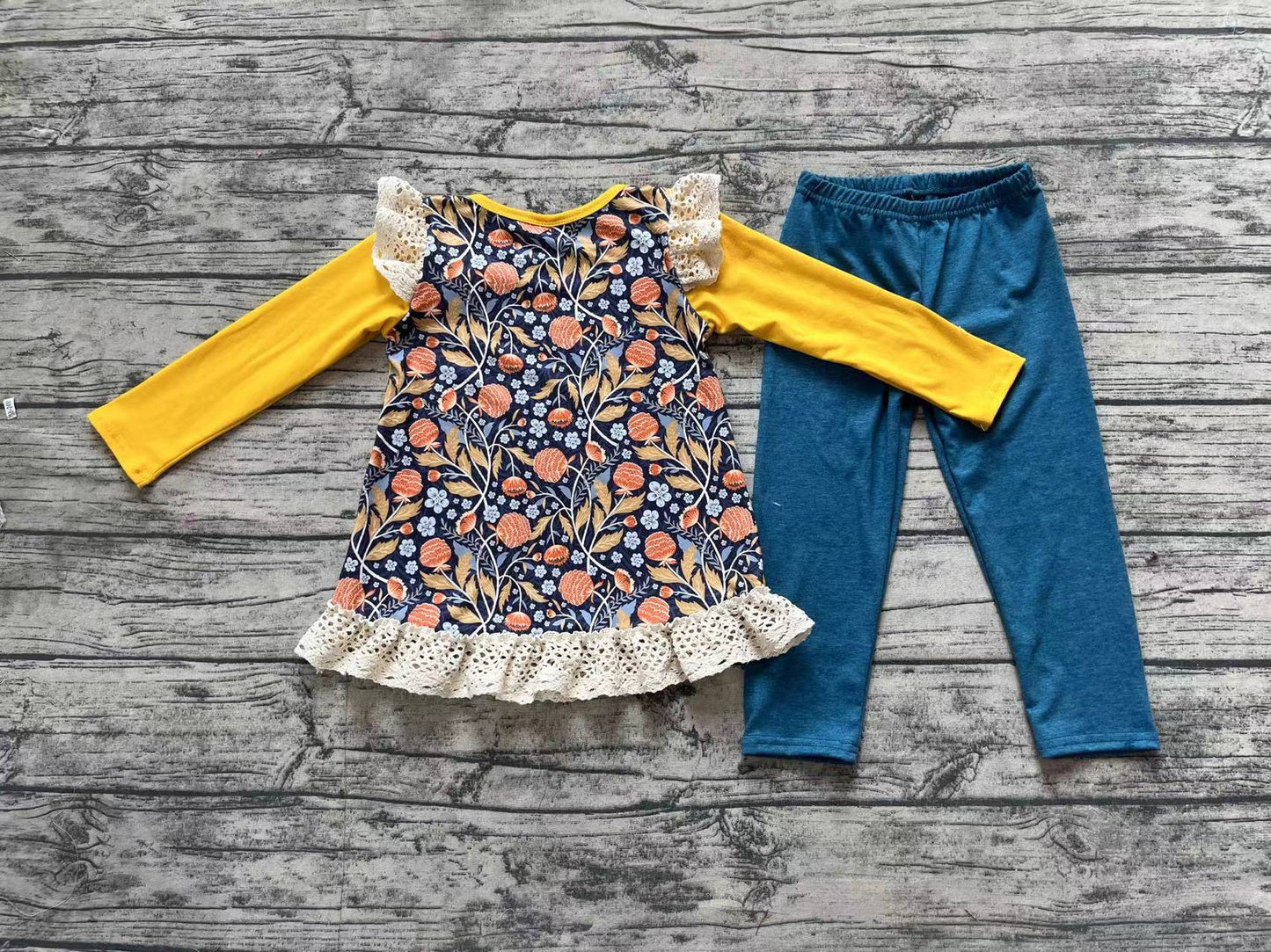 embroidery Thanksgiving turkey sibling GLP1542 preorder girl outfit 202408