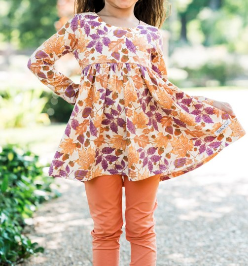 GLP1765 fall leaves orange girl outfit 202408 preorder sibling