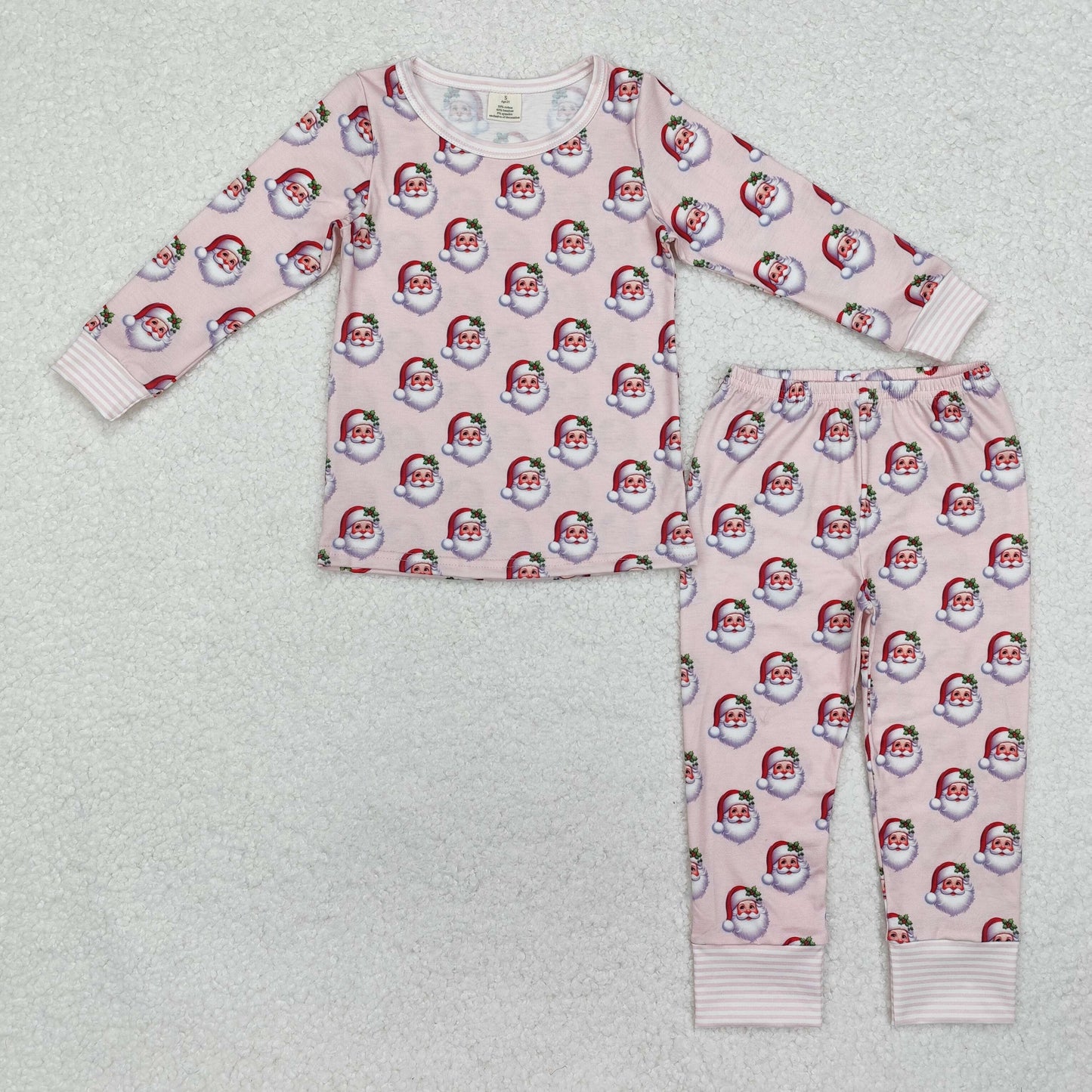 GLP1833 -BAMBOO santa Christmas western pajamas pants girl outfit 202411 RTS