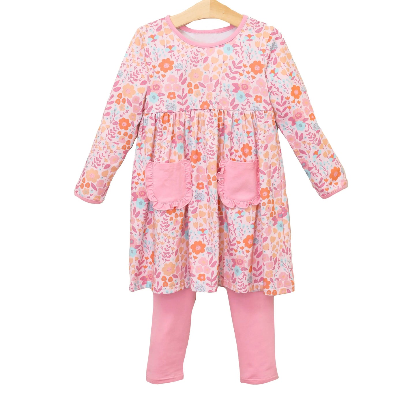 flowers sibling GLP1854 long sleeve girl outfit 202408 preorder