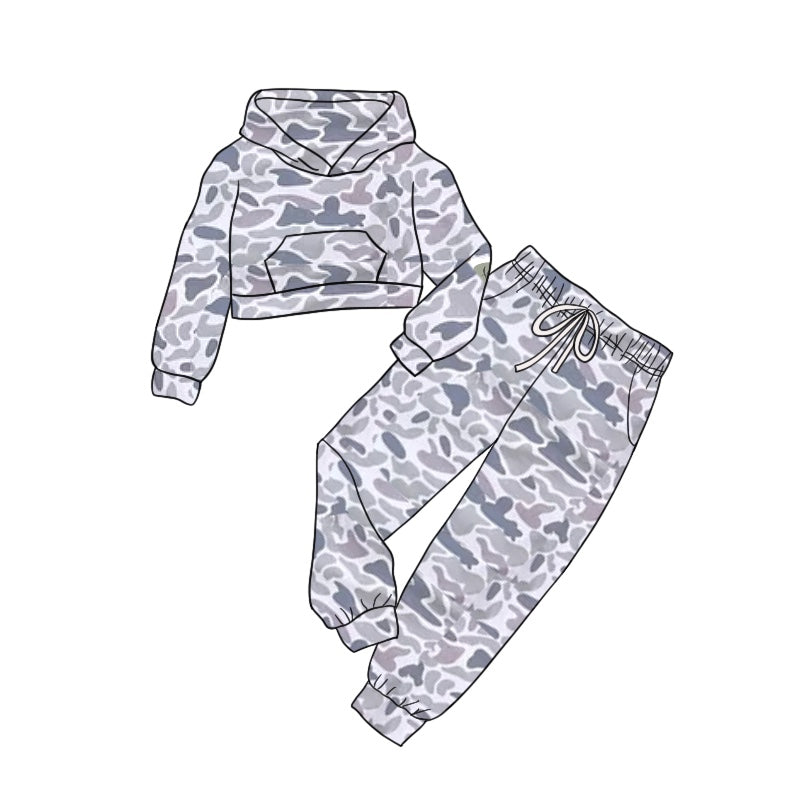 GLP1977 long sleeve western camo girl hoodie top coat pullover 202409 preorder