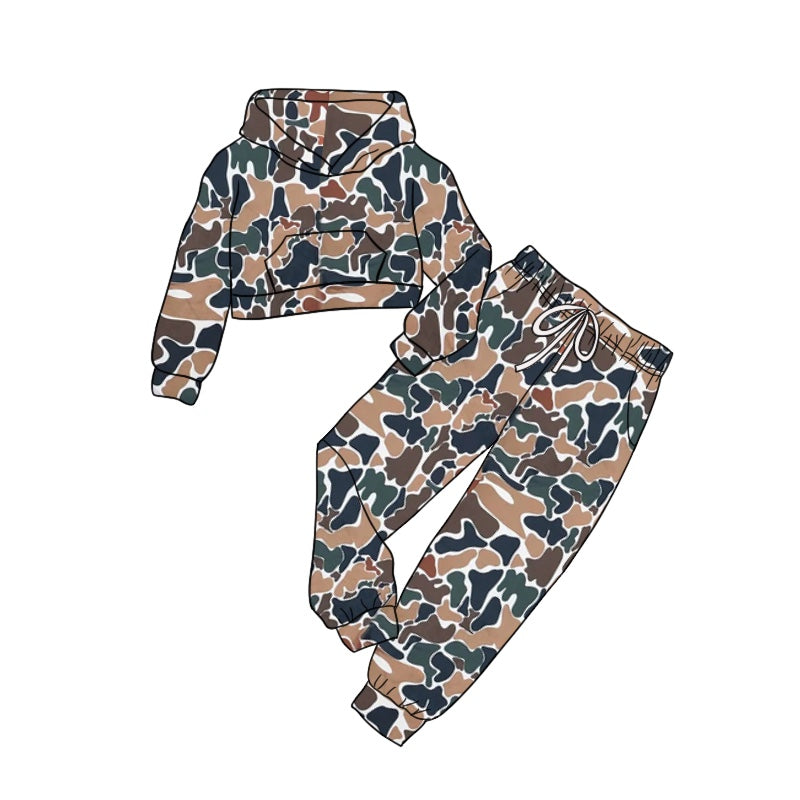 GLP1980 long sleeve western camo girl hoodie top coat pullover 202409 preorder