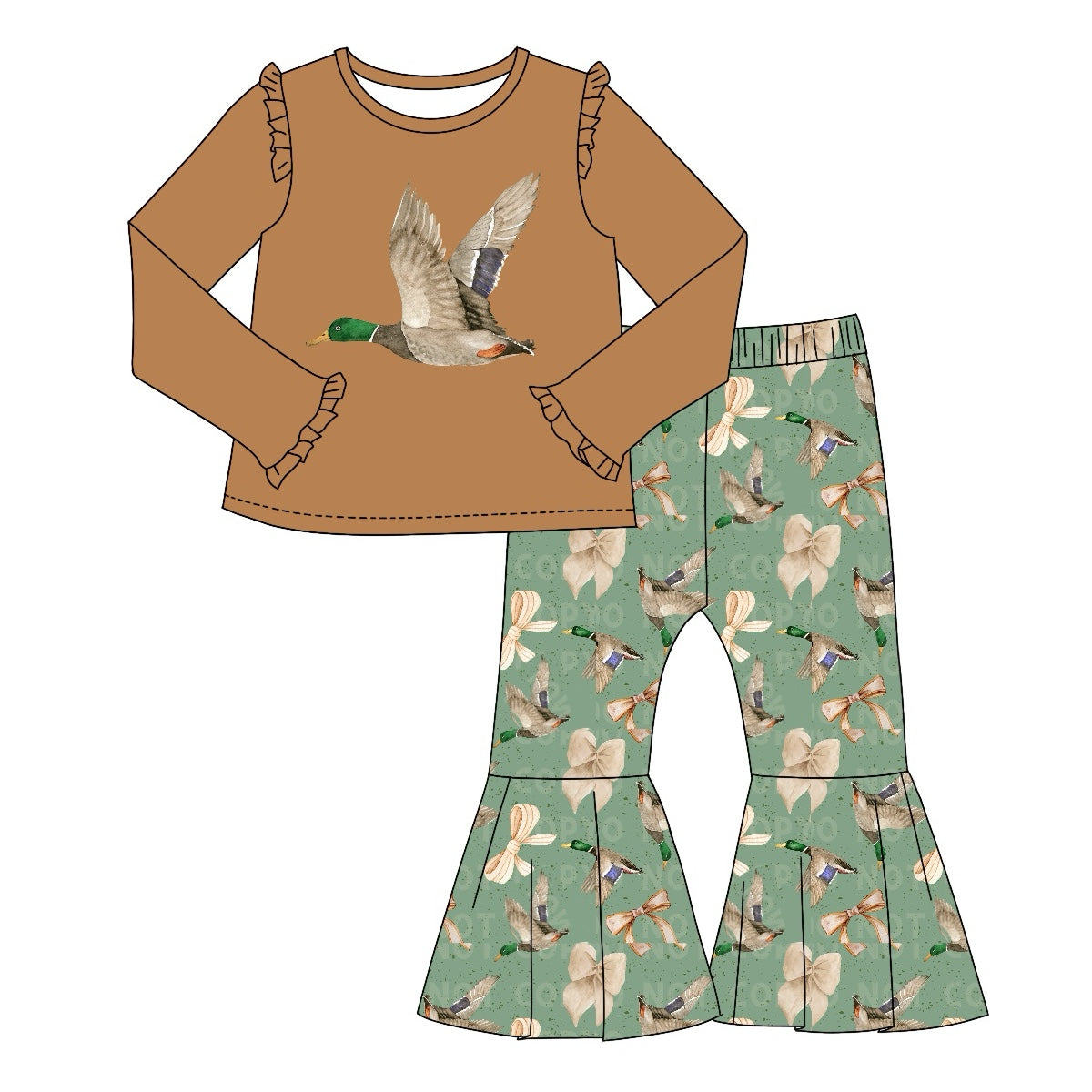 GLP1983 mama's girl duck sibling girl outfit preorder 202409