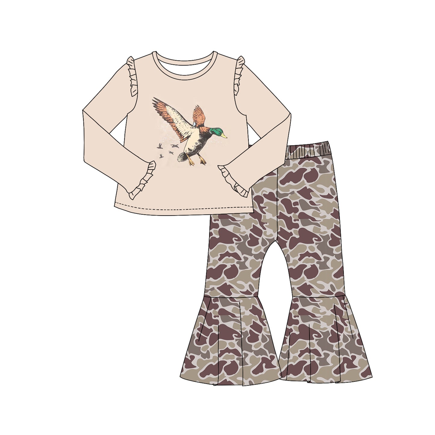GLP2004 preorder duck camo pants girl outfit 202409
