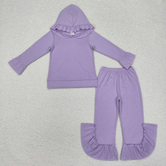 GLP2060  purple solid girl outfit pajamas 202410 preorder sibling
