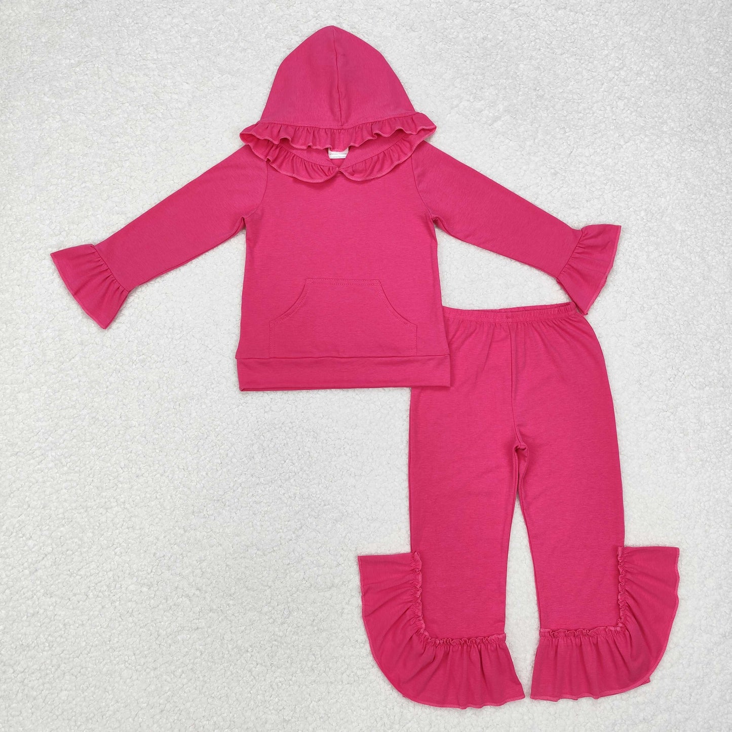 GLP2061 pink hot solid girl outfit pajamas 202410 RTS sibling