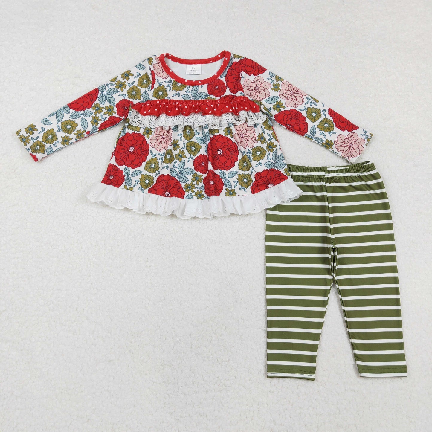 GLP2099 flowers sibling girl dress 202411 RTS