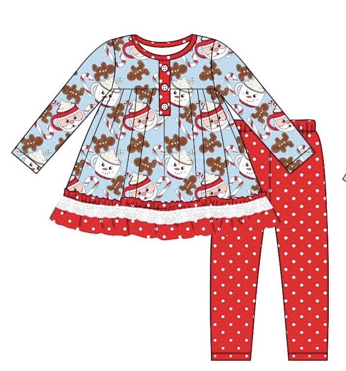 GLP2162 preorder Christmas gingerbread tree girl outfit 202410