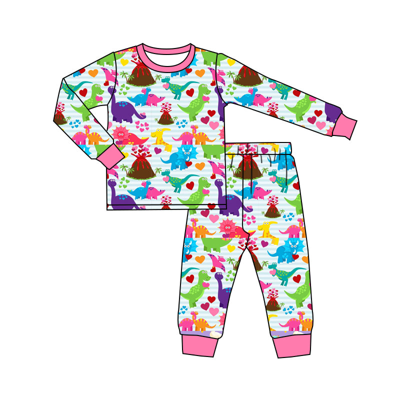 GLP2194 preorder western dinosaur love girl outfit 202410 sibling