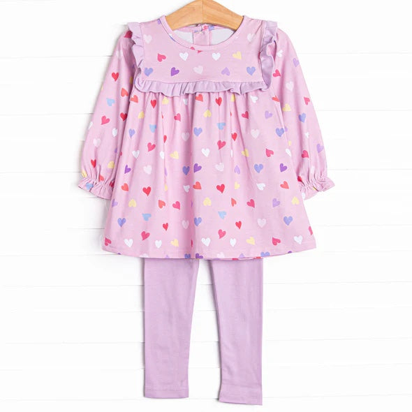 GLP2235 red love Valentine's Day love baby clothes girl pajamas outfit 202411 preorder sibling(复制)