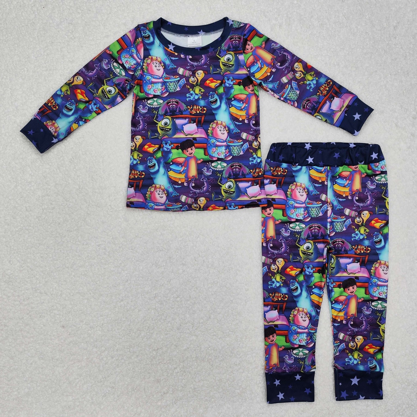 GLP2268 purple cartoon girl pajamas outfit 202501 r sibling