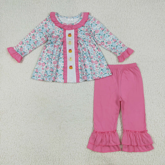 GLP2352 Embroidery pumpkin girl outfit 202506 RTS