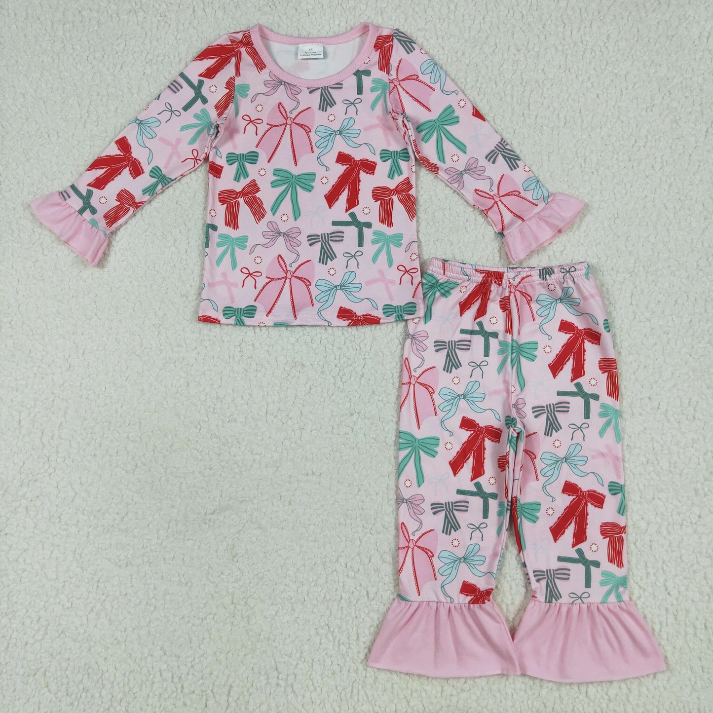 GLP2413 BOW Pajamas girl pajamas outfit 202506 RTS