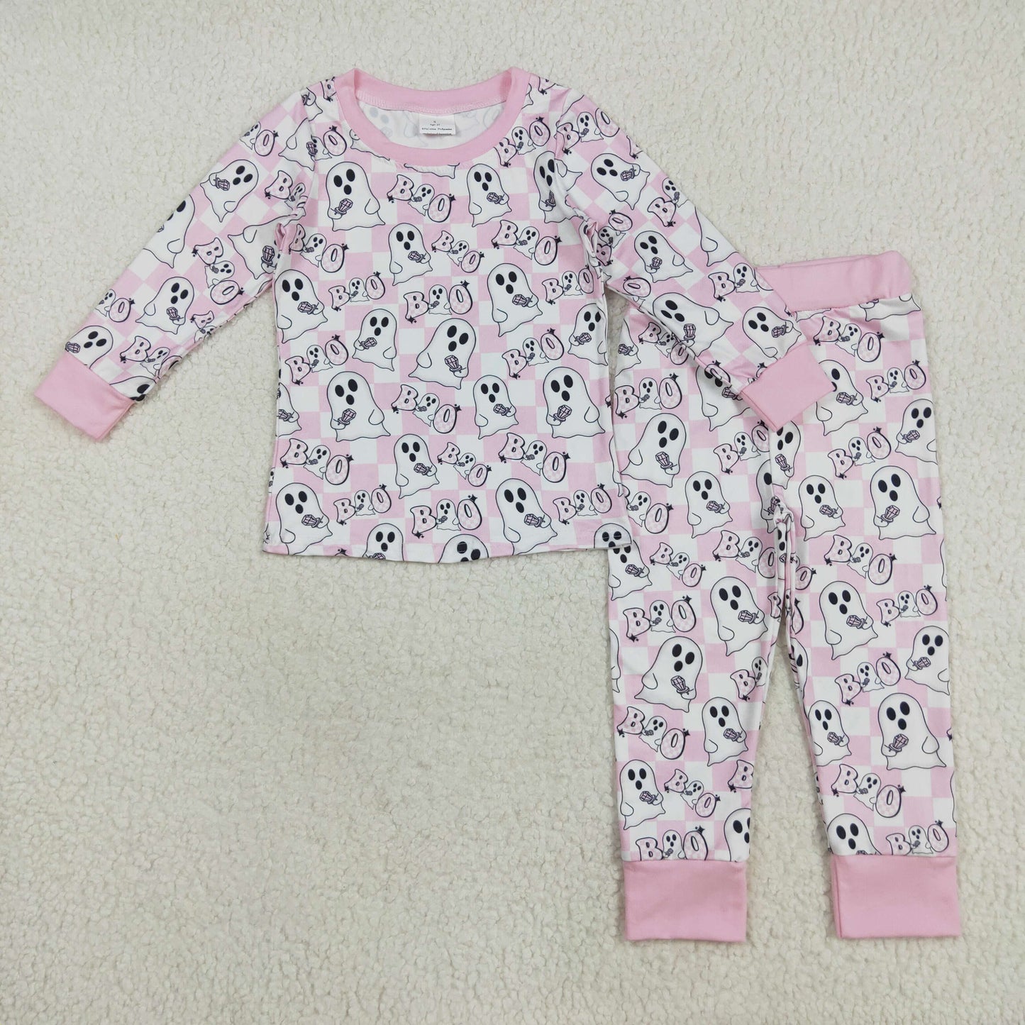 GLP2433 Halloween BOO boy pajamas outfit 202508 RTS