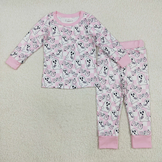 GLP2433 Halloween BOO boy pajamas  outfit 202508 RTS