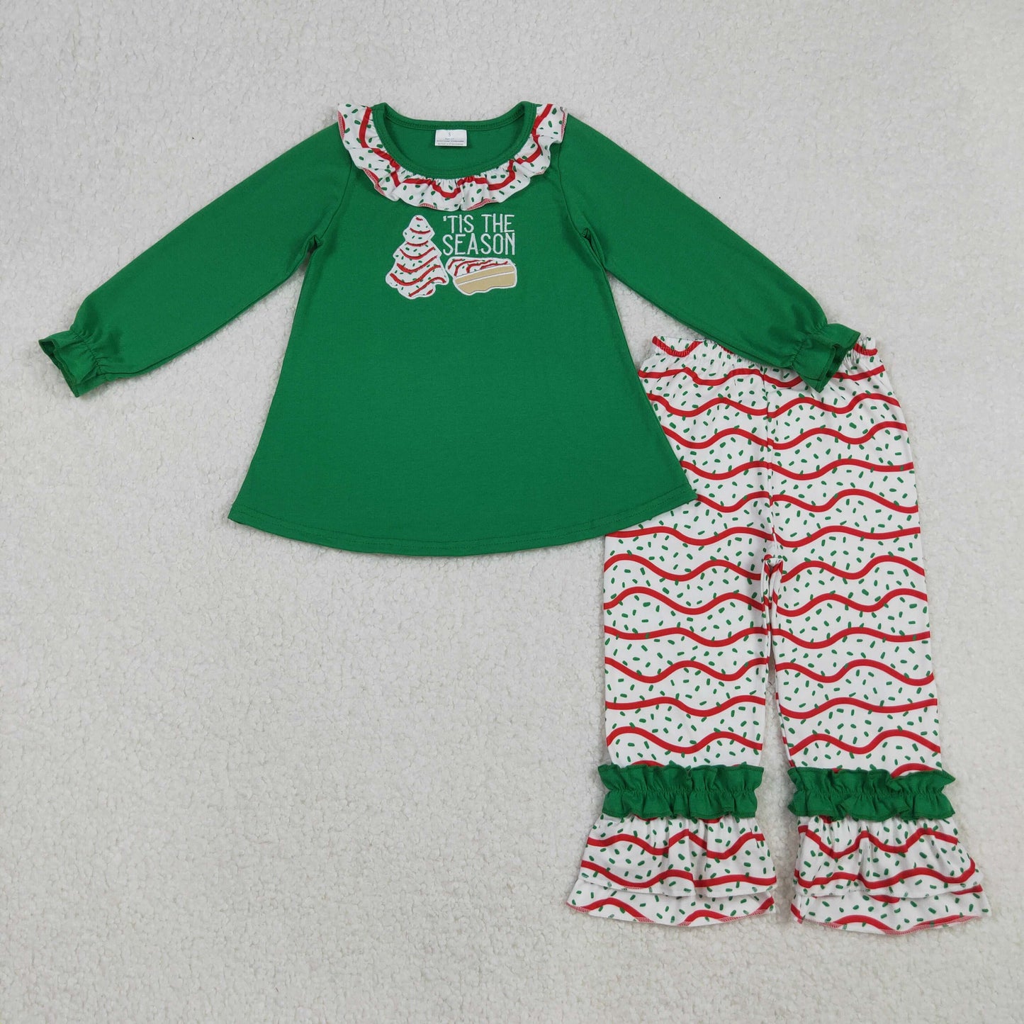 GLP2518 Embroidery Christmas girl outfit 202509 RTS