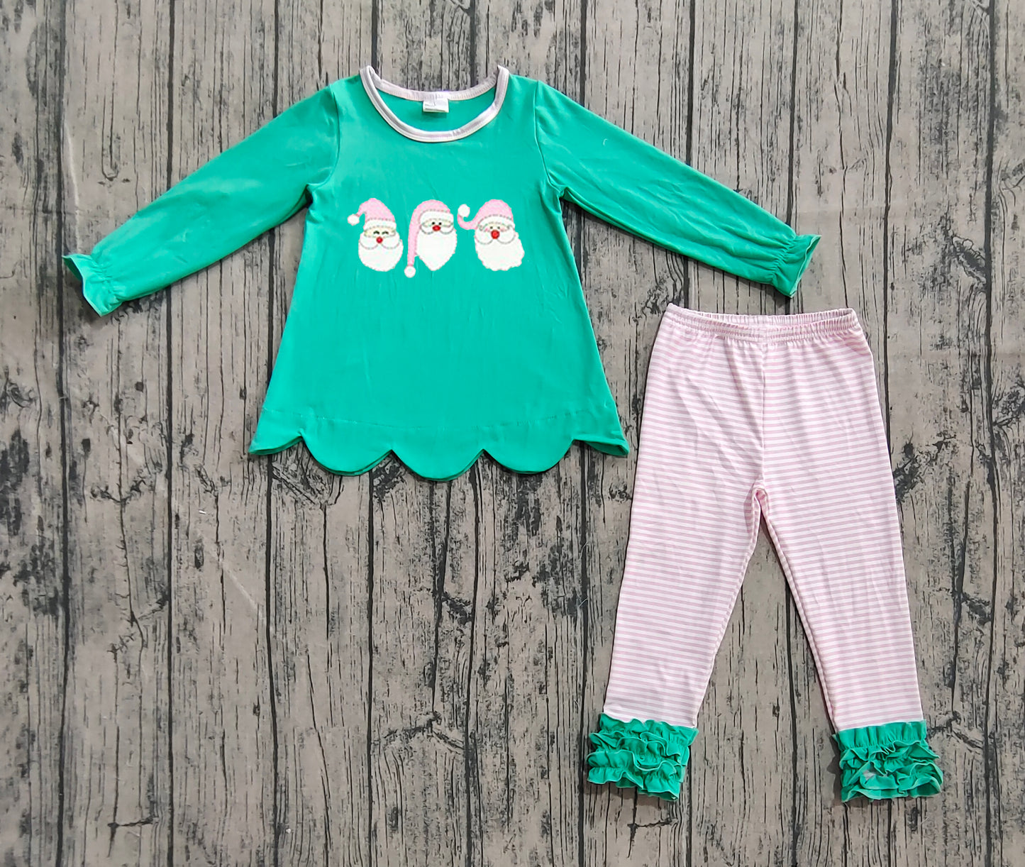 GLP2575 Embroidery Christmas girl outfit 202507 preorder