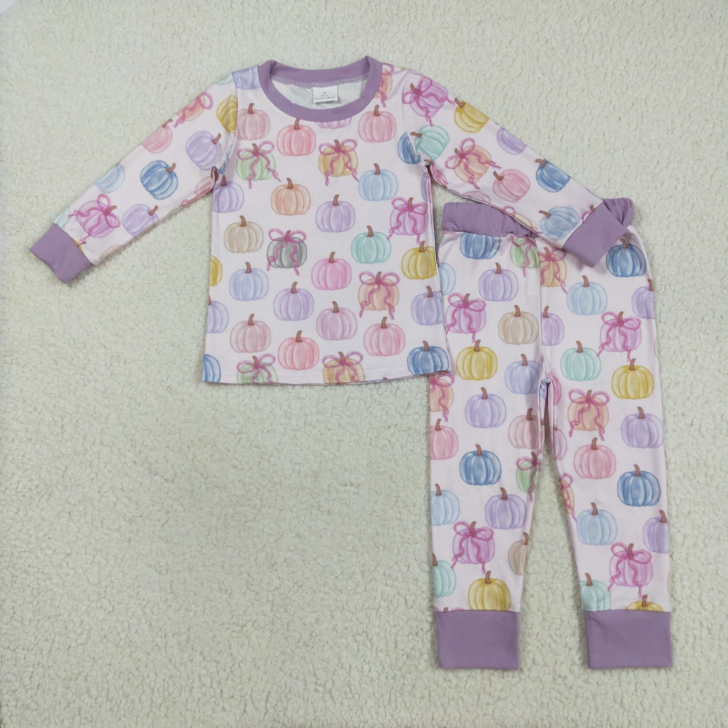 GLP2597 Pumpkin Halloween boy pajamas outfit 202508 RTS