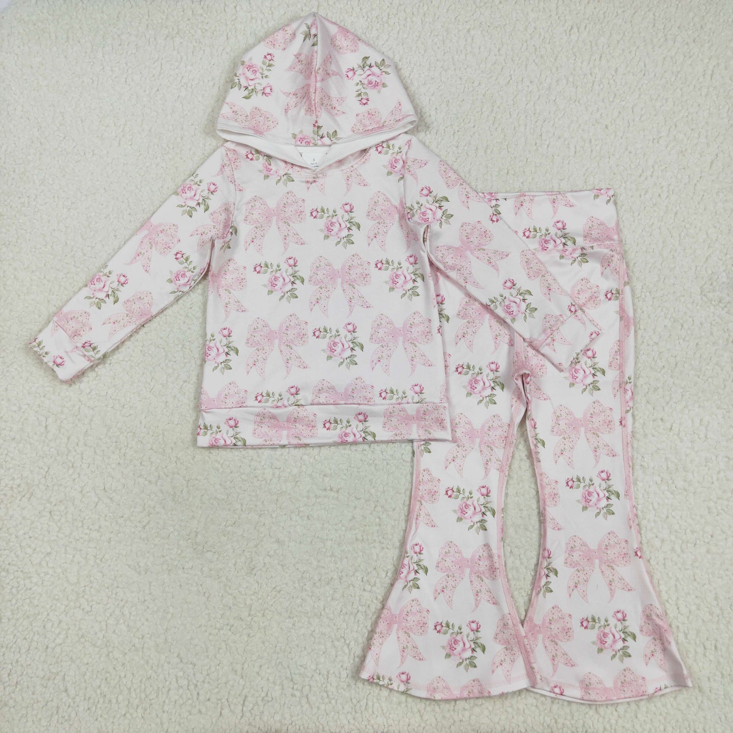 GLP2614组合 Christmas pink hoodie western kids boy outfit 202507 RTS