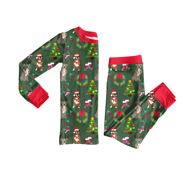 GLP2633 Christmas grinch pajamas boy sibling outfit 202507 preorder