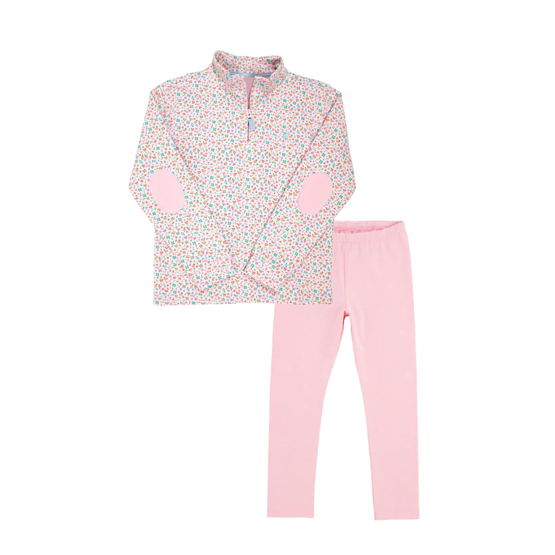 GLP2666组合 pink flowers western kids girl outfit 202507 preorder