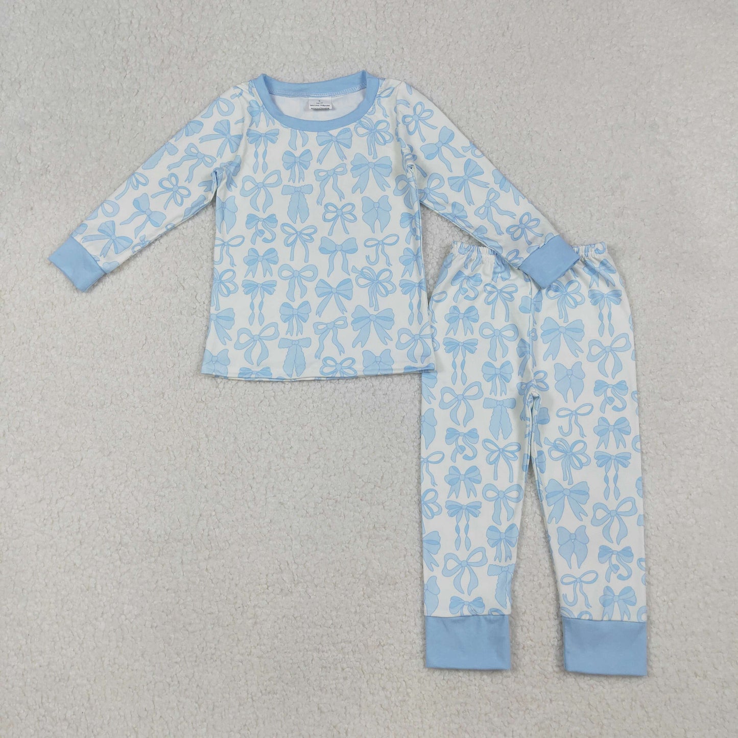 GLP2724 blue cow Christmas  western pajamas  girl outfit 202509 RTS
