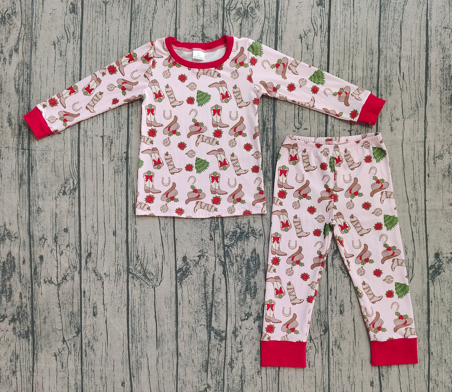 GLP2729 western boots football girl pajamas outfit 202508 preorder